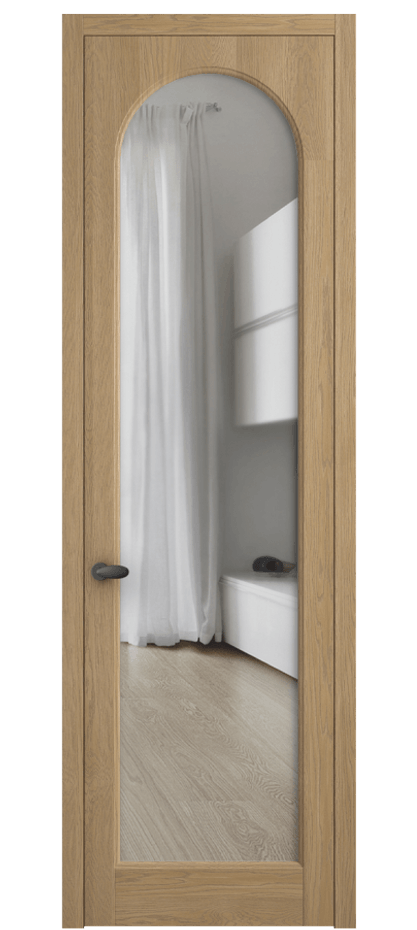 Межкомнатная дверь Палаццо 6804 Дуб соломенный матовый Прозрачное стекло Цена 1153119 ₸ | Volhovec