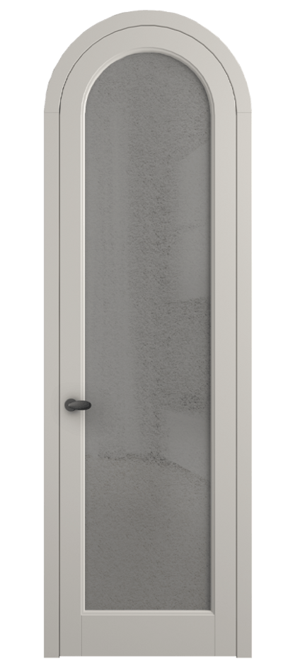 Межкомнатная дверь Палаццо 6814 Матовый облачно-серый Фактурное серое стекло "Лёд", триплекс Цена 991562 ₸ | Volhovec