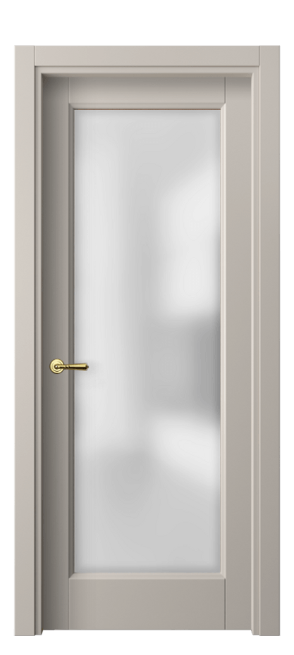Межкомнатная дверь Галант 1402 Матовый светло-бежевый Сатинированное стекло Цена 396136 ₸ | Volhovec