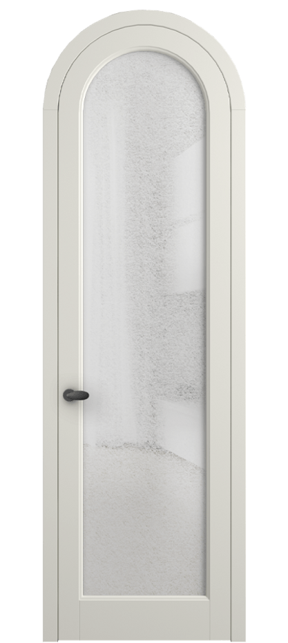 Межкомнатная дверь Палаццо 6814 Матовый жемчужный Фактурное стекло "Лёд", триплекс Цена 991562 ₸ | Volhovec