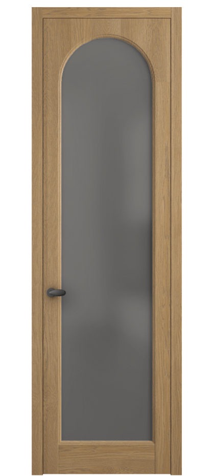 Межкомнатная дверь Palazzo 6804 Дуб пшеничный матовый Сатинированное серое стекло, триплекс Цена 924900 ₸ | Volhovec