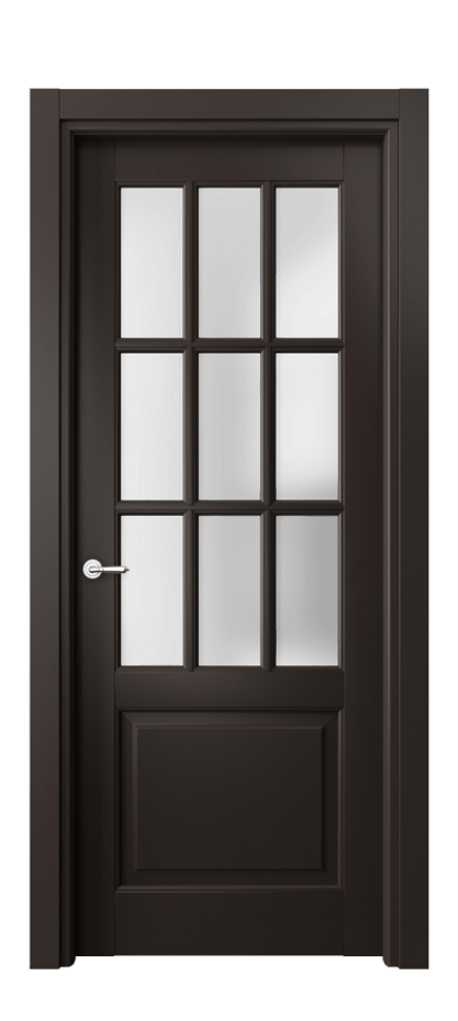 Межкомнатная дверь Тоскана Грильято 6312 Матовый антрацит Сатинированное стекло Цена 845956 ₸ | Volhovec