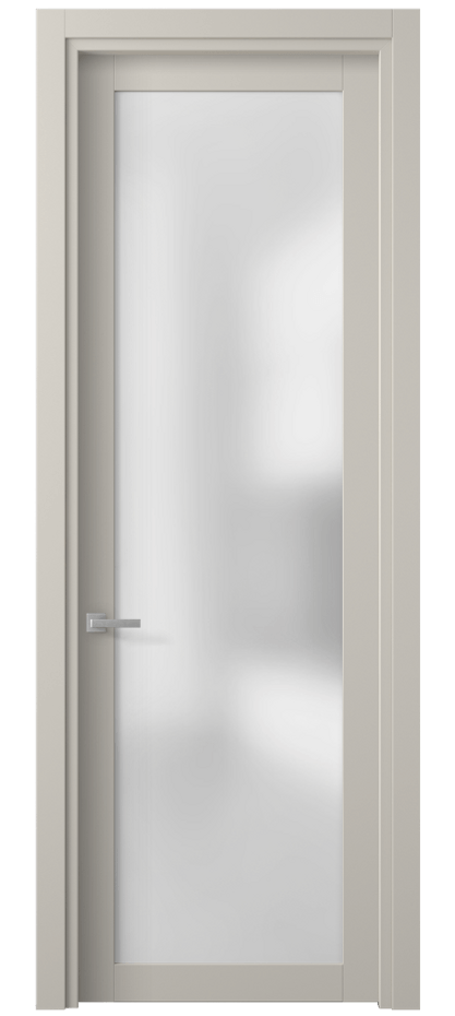 Межкомнатная дверь Planum 2102 ПЭТ светло-серый Сатинированное стекло Цена 148260 ₸ | Volhovec
