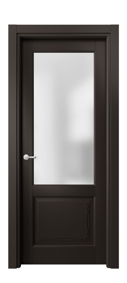 Межкомнатная дверь Тоскана Элегантэ 6322 Матовый антрацит Сатинированное стекло Цена 718948 ₸ | Volhovec