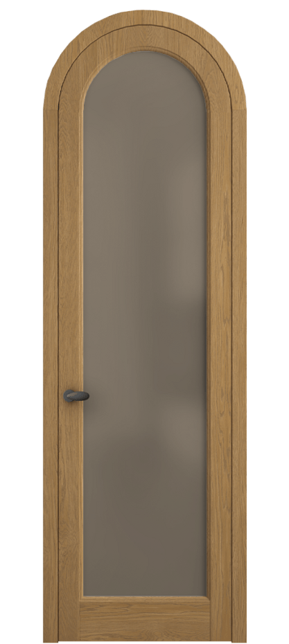 Межкомнатная дверь Palazzo 6814 Дуб солнечный матовый Сатинированное бронзовое стекло, триплекс Цена 1287600 ₸ | Volhovec