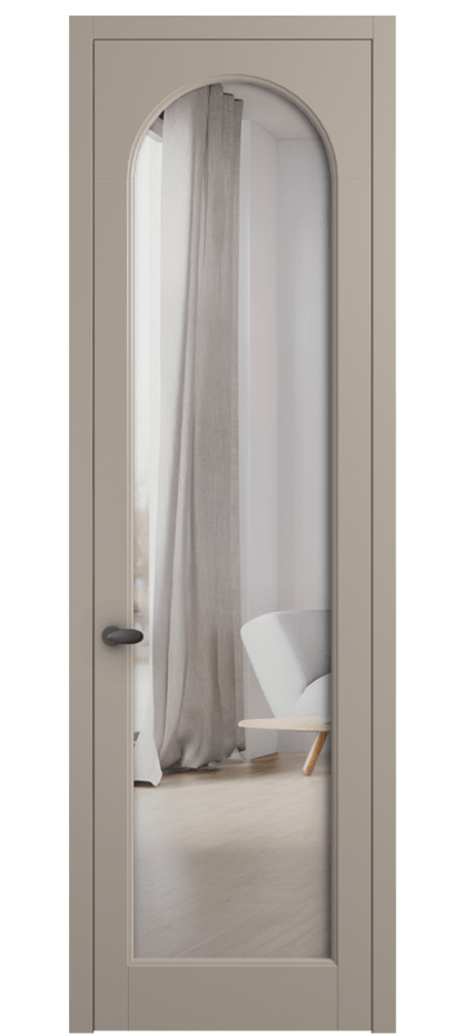 Межкомнатная дверь Palazzo 6804 Матовый бисквитный Двустороннее зеркало, триплекс Цена 617900 ₸ | Volhovec