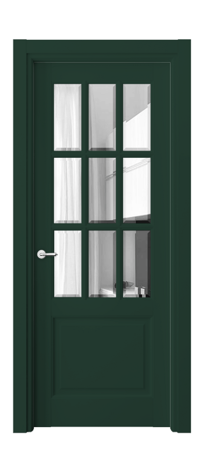 Межкомнатная дверь Toscana Grigliato 6312 Бук белоснежный Прозрачное стекло с фацетом Цена 723200 ₸ | Volhovec