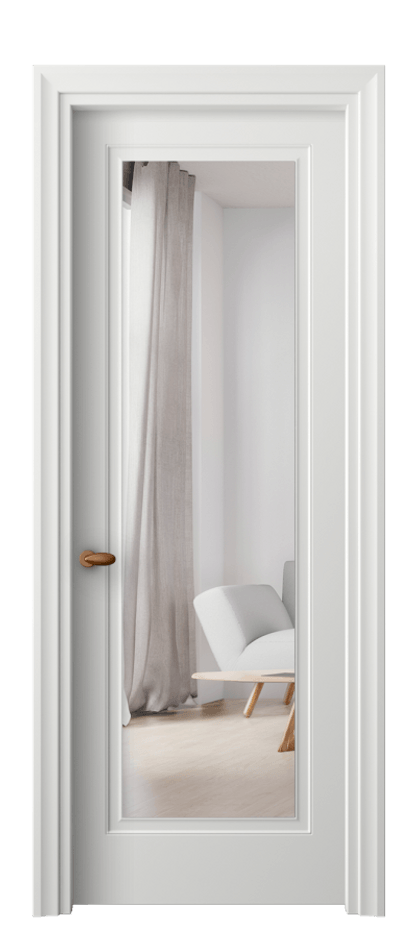 Межкомнатная дверь Esse 8503 Матовый светло-серый Двустороннее зеркало, триплекс, 7 мм Цена 297020 ₸ | Volhovec