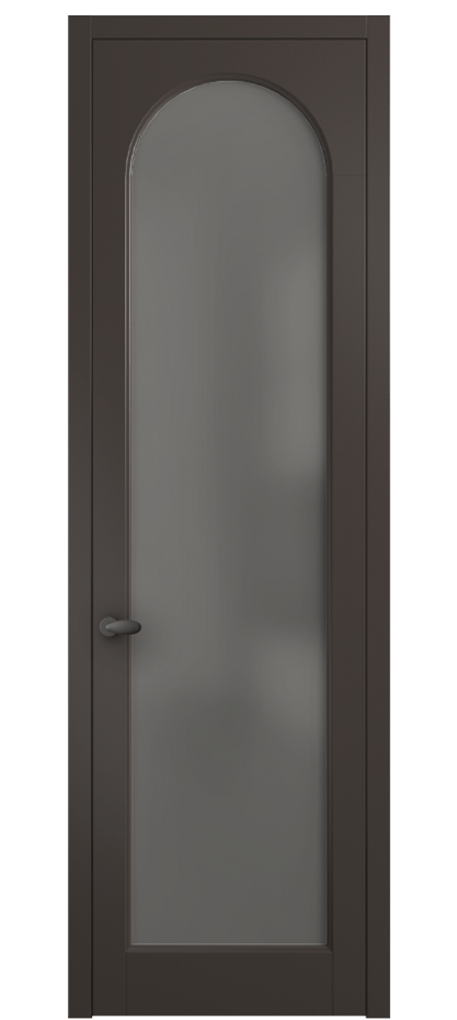 Межкомнатная дверь Palazzo 6804 Матовый антрацит Сатинированное серое стекло, триплекс Цена 605500 ₸ | Volhovec