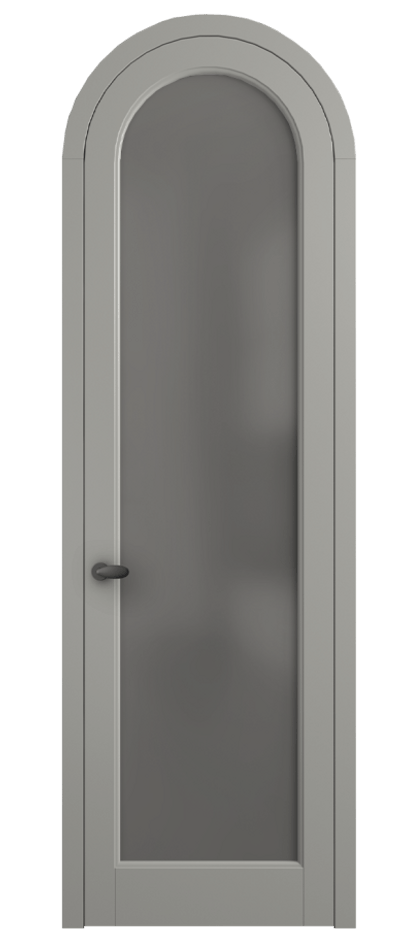 Межкомнатная дверь Palazzo 6814 Матовый нейтральный серый Сатинированное серое стекло, триплекс Цена 781000 ₸ | Volhovec