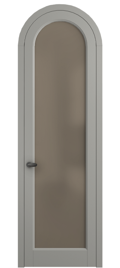 Межкомнатная дверь Palazzo 6814 Матовый нейтральный серый Сатинированное бронзовое стекло, триплекс Цена 781000 ₸ | Volhovec