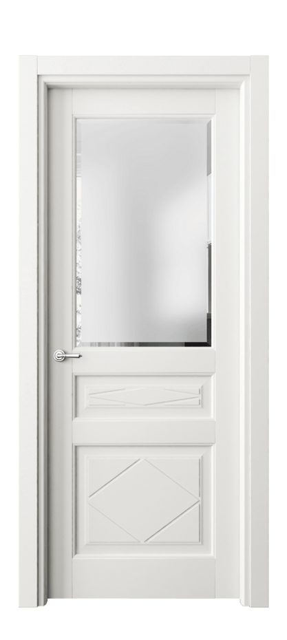 Дверь межкомнатная Тоскана Ромбо 6344 Матовый серый Сатинированное стекло с фацетом Гладкий наличник МСР Цена 762796 ₸ Наличники уже входят в базовый комплект. Фабрика дверей Волховец 8 (800) 551 43 19 Межкомнатная дверь Тоскана Ромбо 6344 Матовый серый Сатинированное стекло с фацетом Цена 762796 ₸ | Volhovec