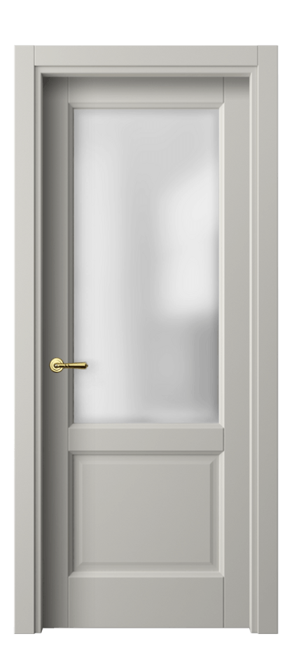 Межкомнатная дверь Galant 1422 Матовый тёплый серый Сатинированное стекло Цена 326970 ₸ | Volhovec