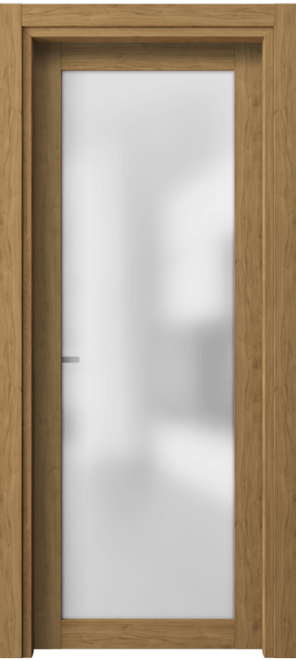 Межкомнатная дверь Neo 2102 Грецкий орех Сатинированное стекло Цена 136650 ₸ | Volhovec