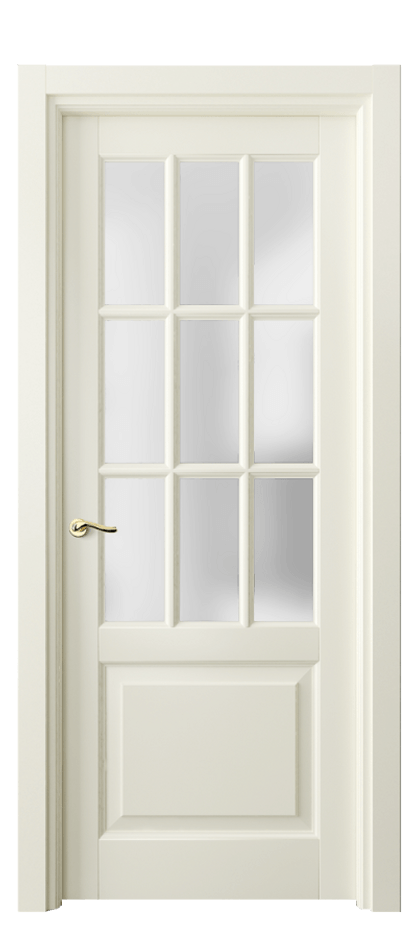 Межкомнатная дверь Лигнум 0748 Матовый молочно-белый Сатинированное стекло Цена 907192 ₸ | Volhovec