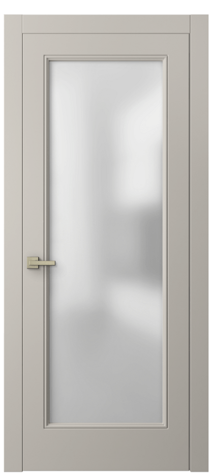 Межкомнатная дверь Linea 8300 Матовый светло-бежевый Сатинированное стекло Цена 466120 ₸ | Volhovec