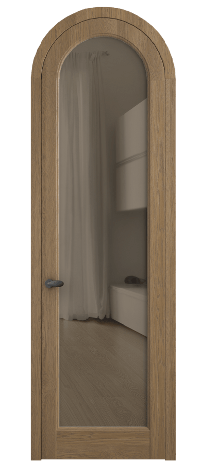 Межкомнатная дверь Палаццо 6814 Дуб мускатный матовый Прозрачное бронзовое стекло, триплекс Цена 1592506 ₸ | Volhovec