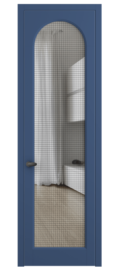 Межкомнатная дверь Palazzo 6804 Матовый белоснежный Mesh silver Цена 789500 ₸ | Volhovec