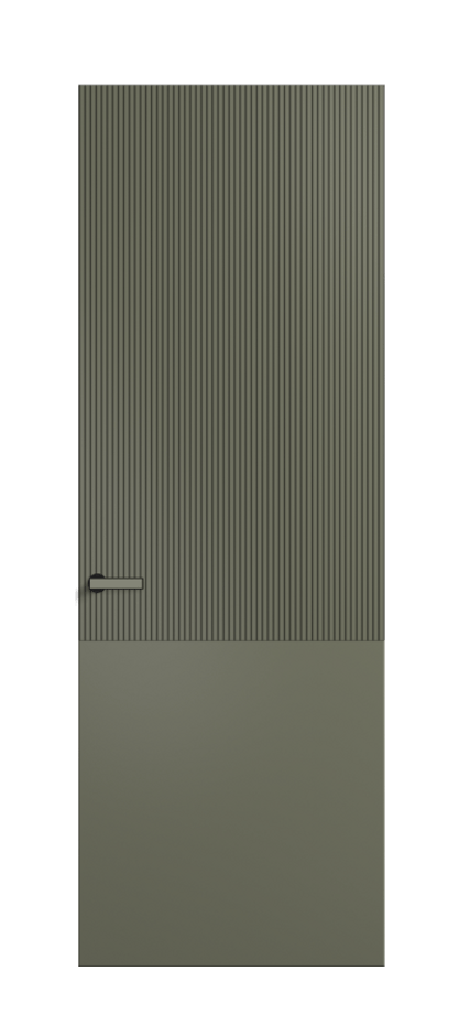 Межкомнатная дверь Velvet АКУ 8205 Матовый оливковый тёмный. Цена 516000  | Volhovec