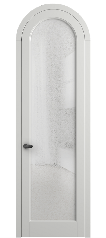 Межкомнатная дверь Palazzo 6814 Матовый светло-серый Фактурное стекло "Лёд", триплекс Цена 818400 ₸ | Volhovec