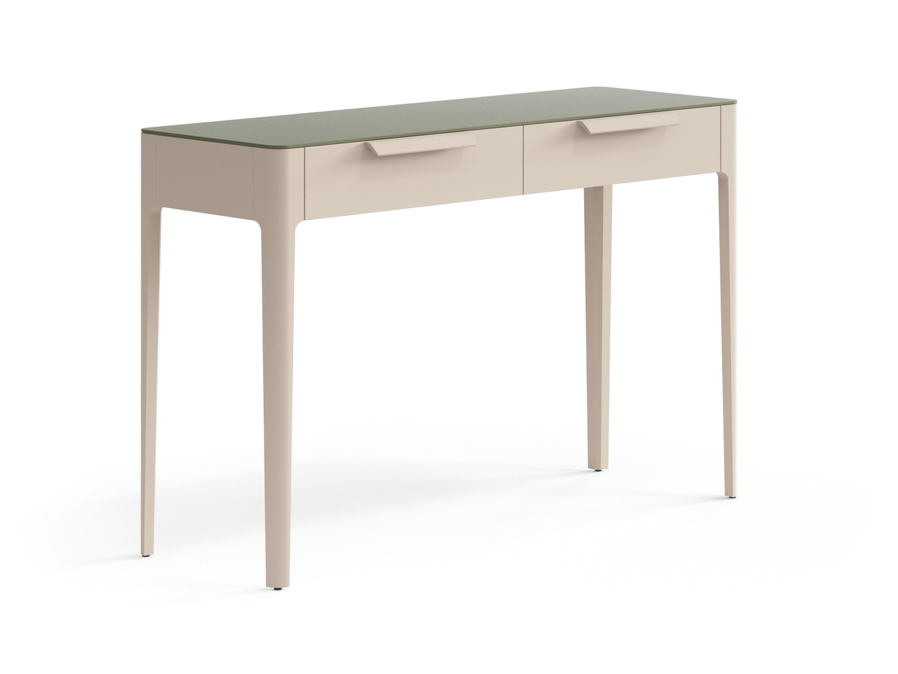 Консоль Piega 2 ящика Матовый бисквитный