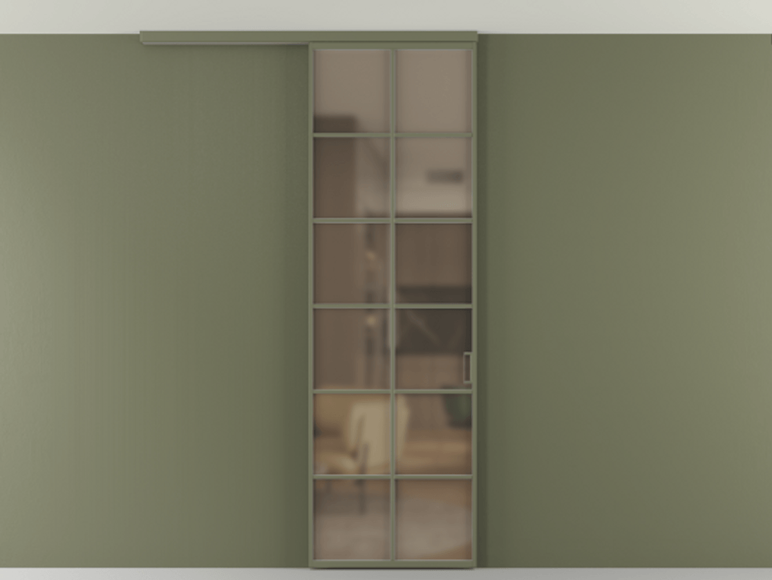 Перегородка Формато вдоль стены на потолок 1 створка АЛПР 040.05 Алюминий оливковый тёмный Сатинированное бронзовое стекло, триплекс. Цена 953240 ₸ 1. Полотно 2 шт. (800/2100 мм)
2. Комплект установки раздвижной системы
3. Базовый комплект фурнитуры
4.Ручка Рондо. Фабрика дверей Волховец 8 (800) 551 43 19 Перегородка Формато вдоль стены на потолок 1 створка АЛПР 040.05 Алюминий оливковый тёмный Сатинированное бронзовое стекло, триплекс Цена 953240 ₸ | Volhovec