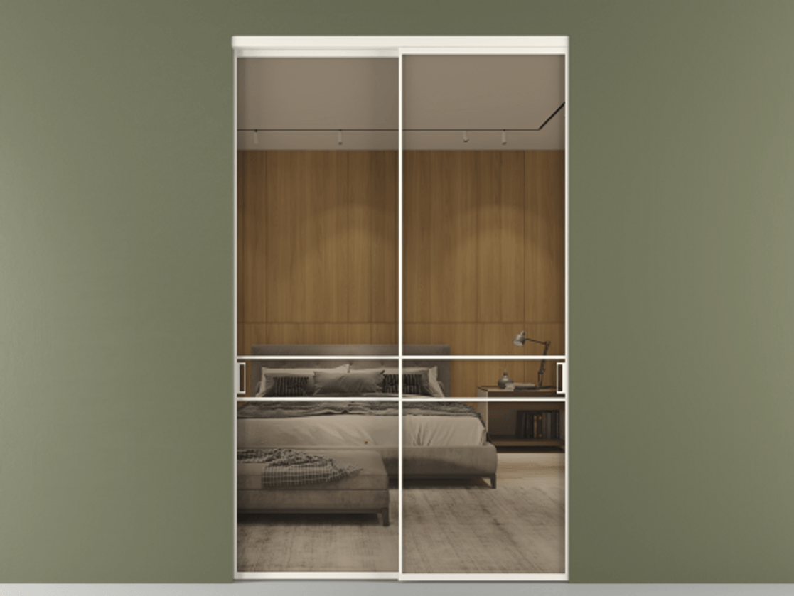 Перегородка Formato внутри проёма 2 створки АЛПР 040.02 Алюминий пудровый белый Рефлективное бронзовое стекло "Stopsol", калёное. Цена 3615948 ₸ 1. Полотно 2 шт. (800/2100 мм)
2. Комплект установки раздвижной системы
3. Базовый комплект фурнитуры
4.Ручка RONDO. Фабрика дверей Волховец 8 (800) 551 43 19 Перегородка Formato внутри проёма 2 створки АЛПР 040.02 Алюминий пудровый белый Рефлективное бронзовое стекло "Stopsol", калёное Цена 3615948 ₸ | Volhovec