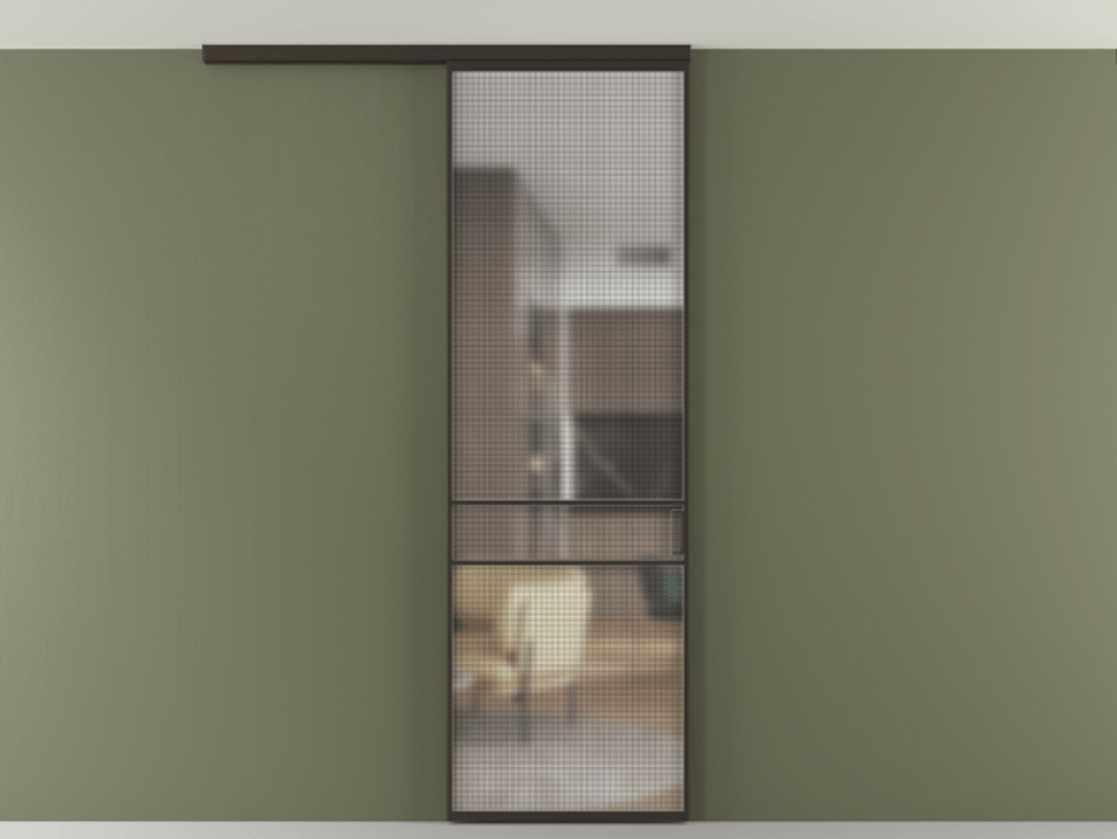 Перегородка Formato вдоль стены на потолок одностворчатая #VENDORCODE# #FURNISH# #GLASS# Цена #PRICE# #CURRENCY# | Volhovec