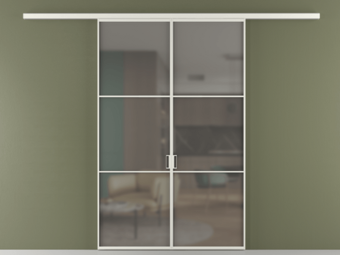 Перегородка Formato вдоль стены 2 створки АЛПР 040.03 Алюминий серый Сатинированное серое стекло, триплекс. Цена 1761480 ₸ 1. Полотно 2 шт. (800/2100 мм)
2. Комплект установки раздвижной системы
3. Базовый комплект фурнитуры
4.Ручка RONDO
. Фабрика дверей Волховец 8 (800) 551 43 19 Перегородка Formato вдоль стены 2 створки АЛПР 040.03 Алюминий серый Сатинированное серое стекло, триплекс Цена 1761480 ₸ | Volhovec