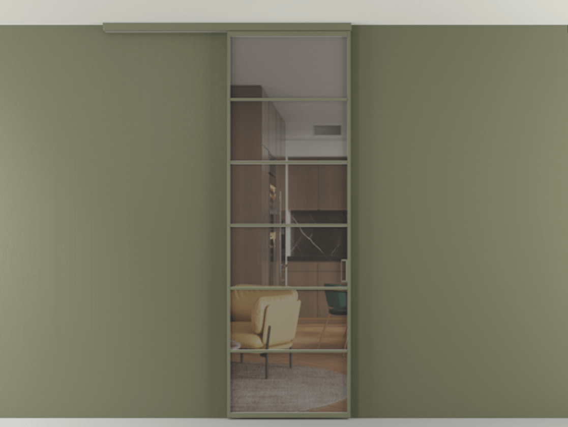 Перегородка Формато вдоль стены на потолок 1 створка АЛПР 040.04 Алюминий оливковый тёмный Прозрачное серое стекло, триплекс. Цена 815361 ₸ 1. Полотно 2 шт. (800/2100 мм)
2. Комплект установки раздвижной системы
3. Базовый комплект фурнитуры
4.Ручка Рондо. Фабрика дверей Волховец 8 (800) 551 43 19 Перегородка Формато вдоль стены на потолок 1 створка АЛПР 040.04 Алюминий оливковый тёмный Прозрачное серое стекло, триплекс Цена 815361 ₸ | Volhovec