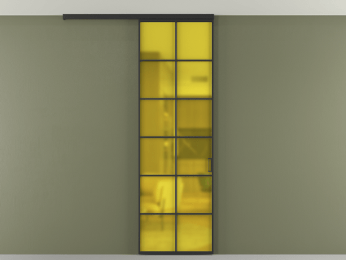Перегородка Formato вдоль стены на потолок одностворчатая #VENDORCODE# #FURNISH# #GLASS# Цена #PRICE# #CURRENCY# | Volhovec