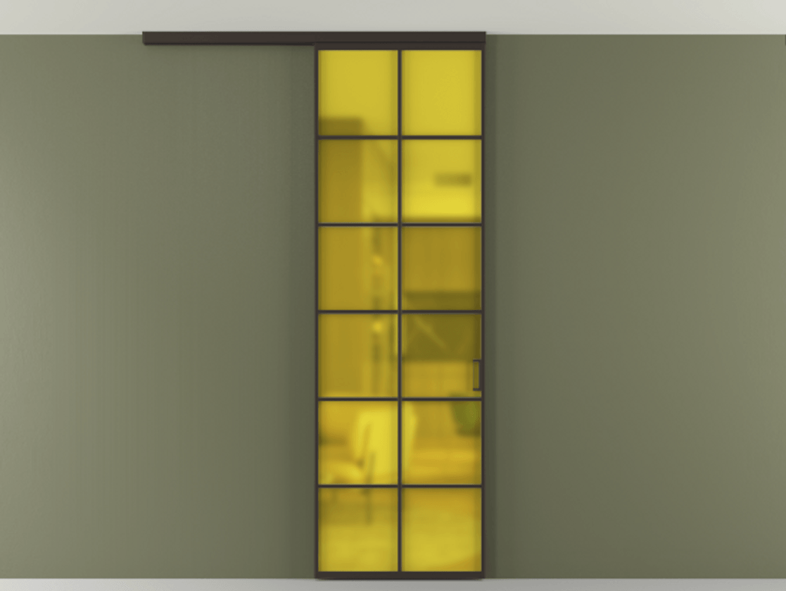 Перегородка Formato вдоль стены на потолок одностворчатая #VENDORCODE# #FURNISH# #GLASS# Цена #PRICE# #CURRENCY# | Volhovec