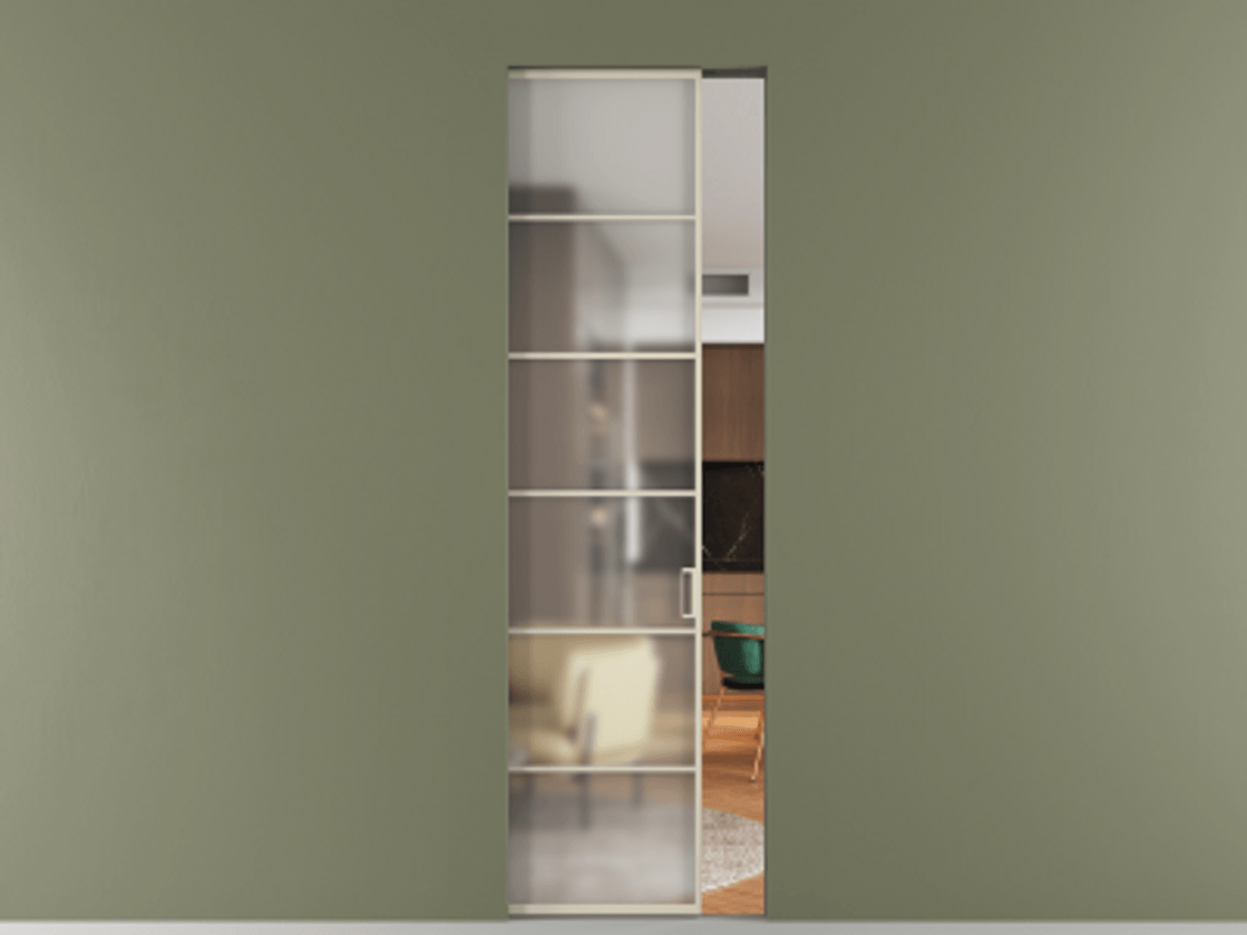 Перегородка Формато скрытый пенал 1 створка АЛПР 040.04 Алюминий бежево-серый Сатинированное стекло "Мателюкс Кристал Вижн", калёное, матовое, каленое 6 мм. Цена 1270231 ₸ . Фабрика дверей Волховец 8 (800) 551 43 19 Перегородка Формато скрытый пенал 1 створка АЛПР 040.04 Алюминий бежево-серый Сатинированное стекло "Мателюкс Кристал Вижн", калёное, матовое, каленое 6 мм Цена 1270231 ₸ | Volhovec