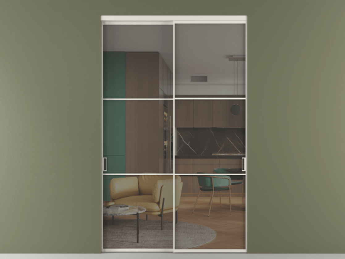Перегородка Formato внутри проёма двустворчатая #VENDORCODE# #FURNISH# #GLASS# Цена #PRICE# #CURRENCY#  | Volhovec