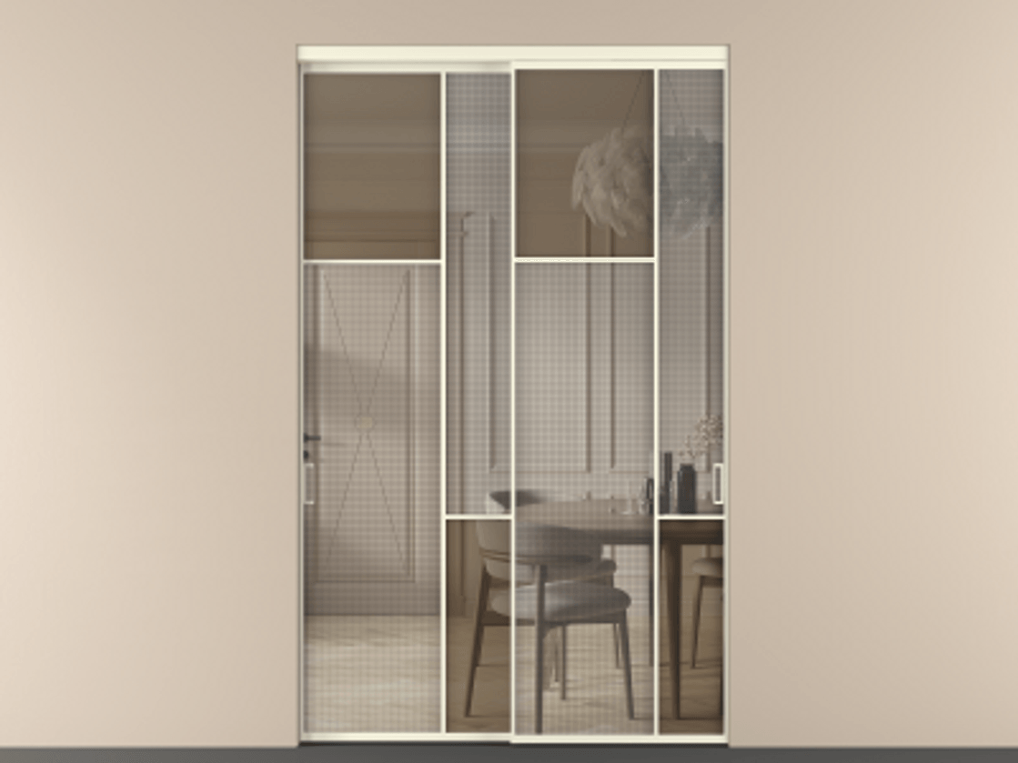 Перегородка Mosaic внутри проема двустворчатая #VENDORCODE# #FURNISH# #GLASS# Цена #PRICE# #CURRENCY# | Volhovec