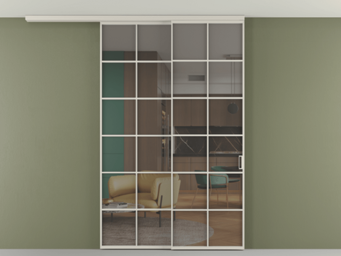 Перегородка Формато вдоль стены на потолок 2 створки с синхронным механизмом АЛПР 040.05 Алюминий облачно-серый Прозрачное серое стекло, триплекс. Цена 2205282 ₸ 1. Полотно 2 шт. (800/2100 мм)
2. Комплект установки раздвижной системы
3. Базовый комплект фурнитуры
4.Ручка Рондо. Фабрика дверей Волховец 8 (800) 551 43 19 Перегородка Формато вдоль стены на потолок 2 створки с синхронным механизмом АЛПР 040.05 Алюминий облачно-серый Прозрачное серое стекло, триплекс Цена 2205282 ₸ | Volhovec