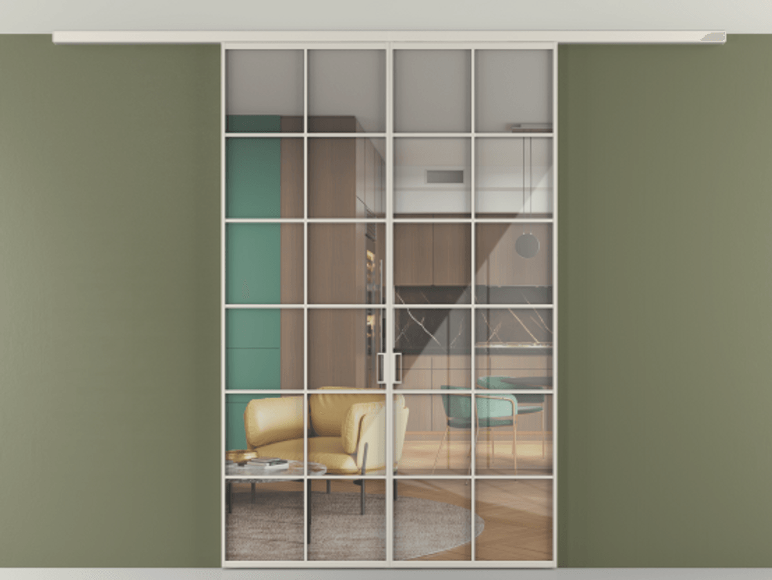 Перегородка Формато вдоль стены на потолок 2 створки АЛПР 040.05 Алюминий облачно-серый Рефлективное прозрачное стекло "Стопсол", калёное. Цена 1673814 ₸ 1. Полотно 2 шт. (800/2100 мм)
2. Комплект установки раздвижной системы
3. Базовый комплект фурнитуры
4.Ручка Рондо. Фабрика дверей Волховец 8 (800) 551 43 19 Перегородка Формато вдоль стены на потолок 2 створки АЛПР 040.05 Алюминий облачно-серый Рефлективное прозрачное стекло "Стопсол", калёное Цена 1673814 ₸ | Volhovec