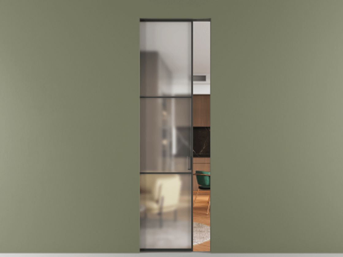 Перегородка Формато скрытый пенал 1 створка АЛПР 040.03 Алюминий Черный Сатинированное стекло "Мателюкс Кристал Вижн", калёное, матовое, каленое 6 мм. Цена 1201284 ₸ . Фабрика дверей Волховец 8 (800) 551 43 19 Перегородка Формато скрытый пенал 1 створка АЛПР 040.03 Алюминий Черный Сатинированное стекло "Мателюкс Кристал Вижн", калёное, матовое, каленое 6 мм Цена 1201284 ₸ | Volhovec