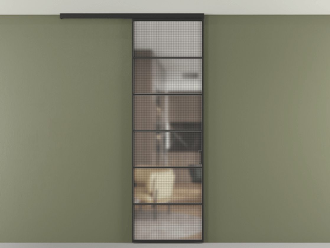 Перегородка Formato вдоль стены на потолок одностворчатая #VENDORCODE# #FURNISH# #GLASS# Цена #PRICE# #CURRENCY# | Volhovec