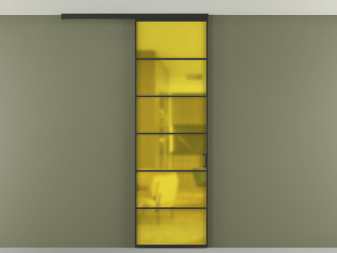 Перегородка Formato вдоль стены на потолок одностворчатая #VENDORCODE# #FURNISH# #GLASS# Цена #PRICE# #CURRENCY# | Volhovec