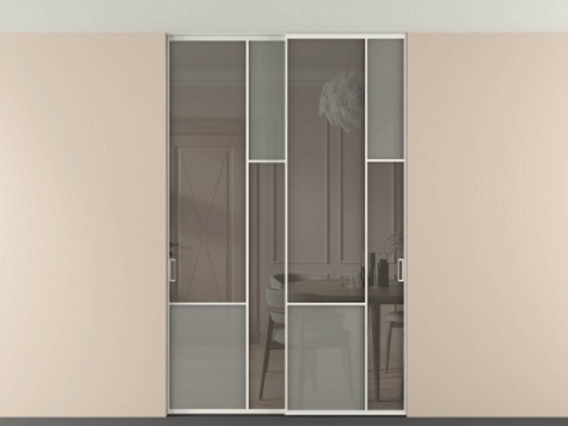 Перегородка Мозаик внутри проёма скрытое крепление в потолок 2 створки АЛПР 041.12 Алюминий серый Сатинированное серое стекло, триплекс, 6 мм + Прозрачное серое стекло, триплекс. Цена 2453825 ₸ . Фабрика дверей Волховец 8 (800) 551 43 19 Перегородка Мозаик внутри проёма скрытое крепление в потолок 2 створки АЛПР 041.12 Алюминий серый Сатинированное серое стекло, триплекс, 6 мм + Прозрачное серое стекло, триплекс Цена 2453825 ₸ | Volhovec