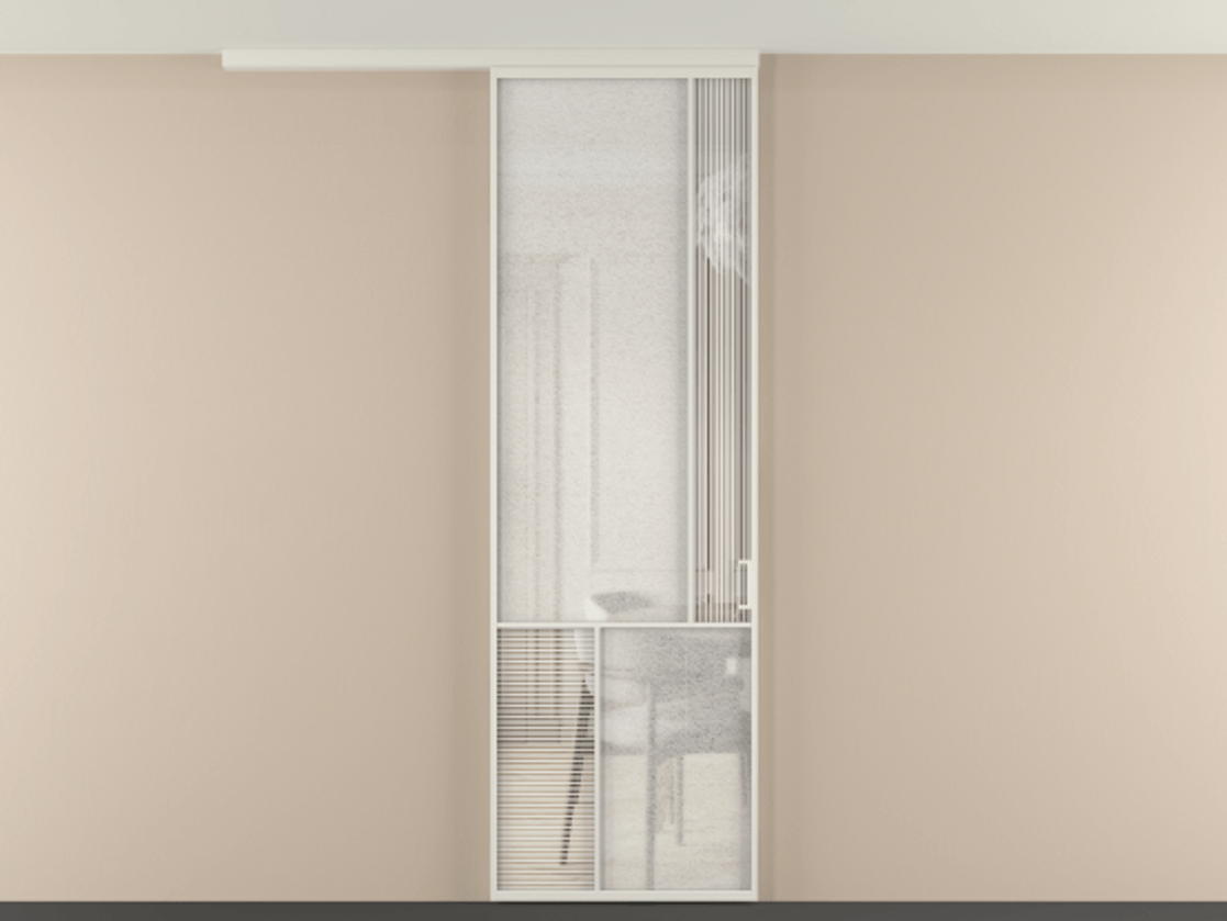 Перегородка Mosaic вдоль стены на потолок одностворчатая #VENDORCODE# #FURNISH# #GLASS# Цена #PRICE# #CURRENCY# | Volhovec