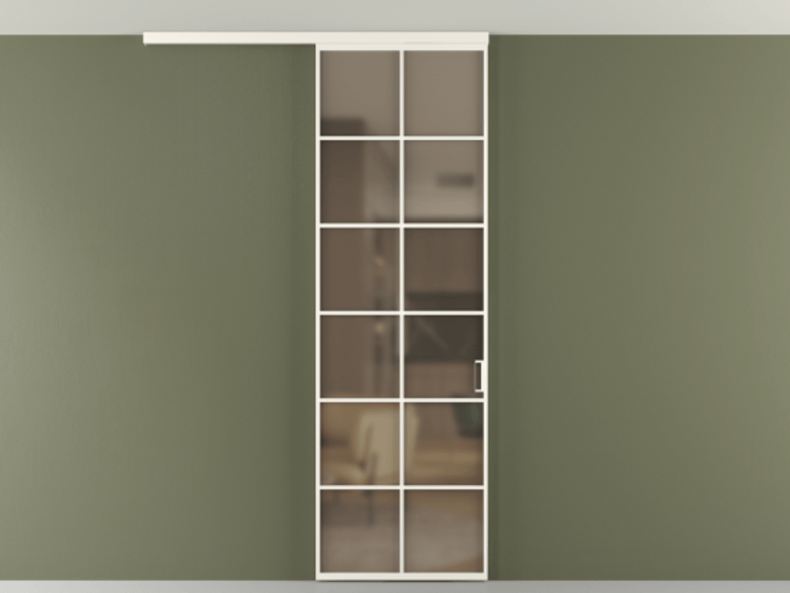 Перегородка Формато вдоль стены на потолок 1 створка АЛПР 040.05 Алюминий пудровый белый Сатинированное бронзовое стекло, триплекс. Цена 780895 ₸ 1. Полотно 2 шт. (800/2100 мм)
2. Комплект установки раздвижной системы
3. Базовый комплект фурнитуры
4.Ручка Рондо. Фабрика дверей Волховец 8 (800) 551 43 19 Перегородка Формато вдоль стены на потолок 1 створка АЛПР 040.05 Алюминий пудровый белый Сатинированное бронзовое стекло, триплекс Цена 780895 ₸ | Volhovec