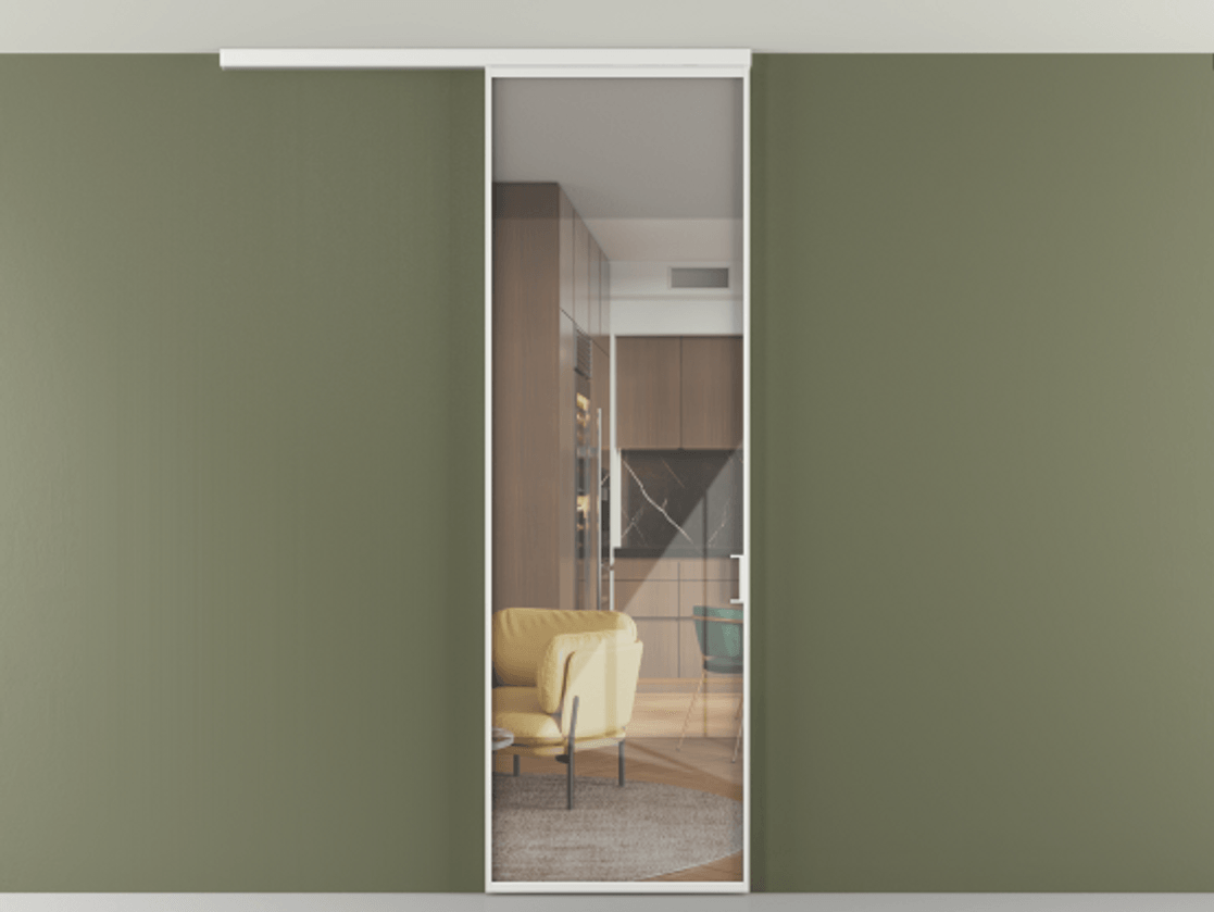 Перегородка Формато вдоль стены на потолок 1 створка АЛПР 040.01 Алюминий белоснежный Рефлективное прозрачное стекло "Стопсол", калёное. Цена 775928 ₸ 1. Полотно 2 шт. (800/2100 мм)
2. Комплект установки раздвижной системы
3. Базовый комплект фурнитуры
4.Ручка Рондо. Фабрика дверей Волховец 8 (800) 551 43 19 Перегородка Формато вдоль стены на потолок 1 створка АЛПР 040.01 Алюминий белоснежный Рефлективное прозрачное стекло "Стопсол", калёное Цена 775928 ₸ | Volhovec