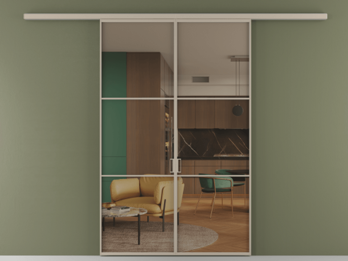 Перегородка Formato вдоль стены 2 створки АЛПР 040.03 Алюминий бисквитный Прозрачное бронзовое стекло, триплекс. Цена 1761480 ₸ 1. Полотно 2 шт. (800/2100 мм)
2. Комплект установки раздвижной системы
3. Базовый комплект фурнитуры
4.Ручка RONDO
. Фабрика дверей Волховец 8 (800) 551 43 19 Перегородка Formato вдоль стены 2 створки АЛПР 040.03 Алюминий бисквитный Прозрачное бронзовое стекло, триплекс Цена 1761480 ₸ | Volhovec