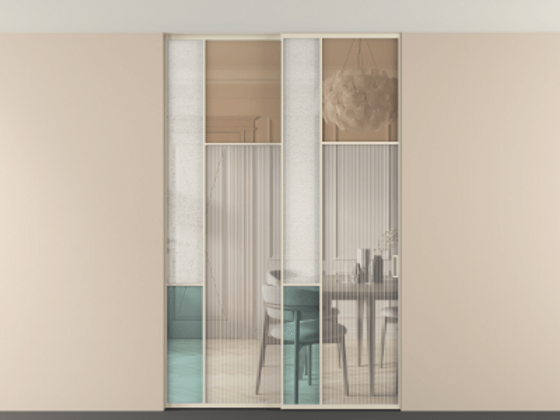 Перегородка Mosaic внутри проёма двустворчатая со скрытым креплением в потолок АЛПР 041.11 Алюминий бежево-серый Комбинация стекол Группы 1 и Группы 3. Цена 2100300 ₸ . Фабрика дверей Волховец 8 (800) 551 43 19 Перегородка Mosaic внутри проёма двустворчатая со скрытым креплением в потолок АЛПР 041.11 Алюминий бежево-серый Комбинация стекол Группы 1 и Группы 3 Цена 2100300 ₸ | Volhovec