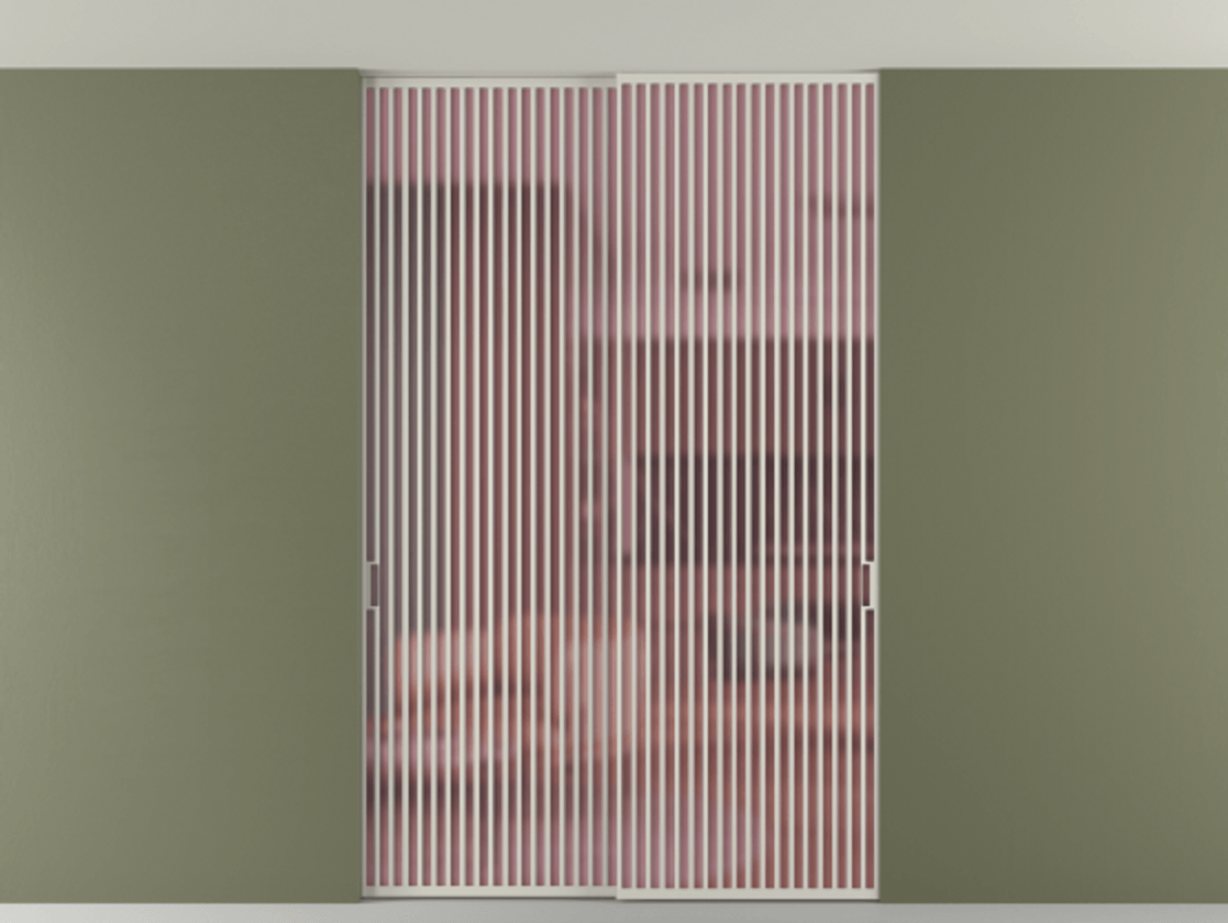 Перегородка Formato внутри проёма скрытое крепление в потолок 2 створки АЛПР 040.06 Алюминий тёплый серый Сатинированное розовое стекло, триплекс. Цена 3098957 ₸ 1. Полотно 2 шт. (800/2100 мм)
2. Комплект установки раздвижной системы
3. Базовый комплект фурнитуры
4. Ручка RONDO. Фабрика дверей Волховец 8 (800) 551 43 19 Перегородка Formato внутри проёма скрытое крепление в потолок 2 створки АЛПР 040.06 Алюминий тёплый серый Сатинированное розовое стекло, триплекс Цена 3098957 ₸ | Volhovec