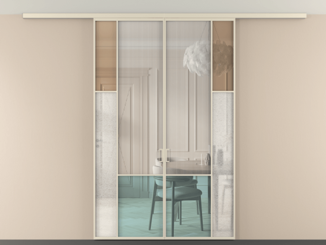 Перегородка Mosaic вдоль стены на потолок двустворчатая АЛПР 041.12 Алюминий бежево-серый Комбинация стекол Группы 1 и Группы 3. Цена 1547000 ₸ . Фабрика дверей Волховец 8 (800) 551 43 19 Перегородка Mosaic вдоль стены на потолок двустворчатая АЛПР 041.12 Алюминий бежево-серый Комбинация стекол Группы 1 и Группы 3 Цена 1547000 ₸ | Volhovec