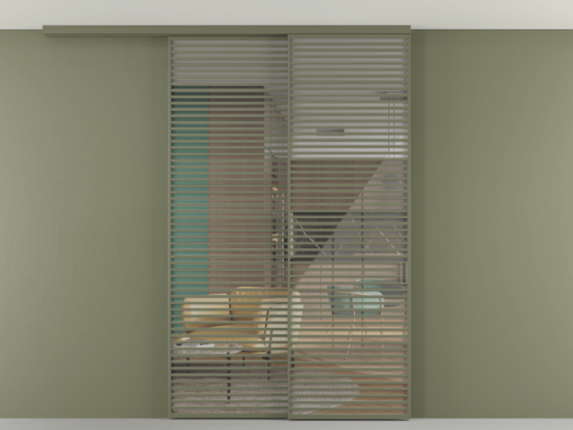 Перегородка Формато вдоль стены на потолок 2 створки с синхронным механизмом АЛПР 040.07 Алюминий оливковый тёмный Рефлективное прозрачное стекло "Стопсол", калёное. Цена 3502215 ₸ 1. Полотно 2 шт. (800/2100 мм)
2. Комплект установки раздвижной системы
3. Базовый комплект фурнитуры
4.Ручка Рондо. Фабрика дверей Волховец 8 (800) 551 43 19 Перегородка Формато вдоль стены на потолок 2 створки с синхронным механизмом АЛПР 040.07 Алюминий оливковый тёмный Рефлективное прозрачное стекло "Стопсол", калёное Цена 3502215 ₸ | Volhovec