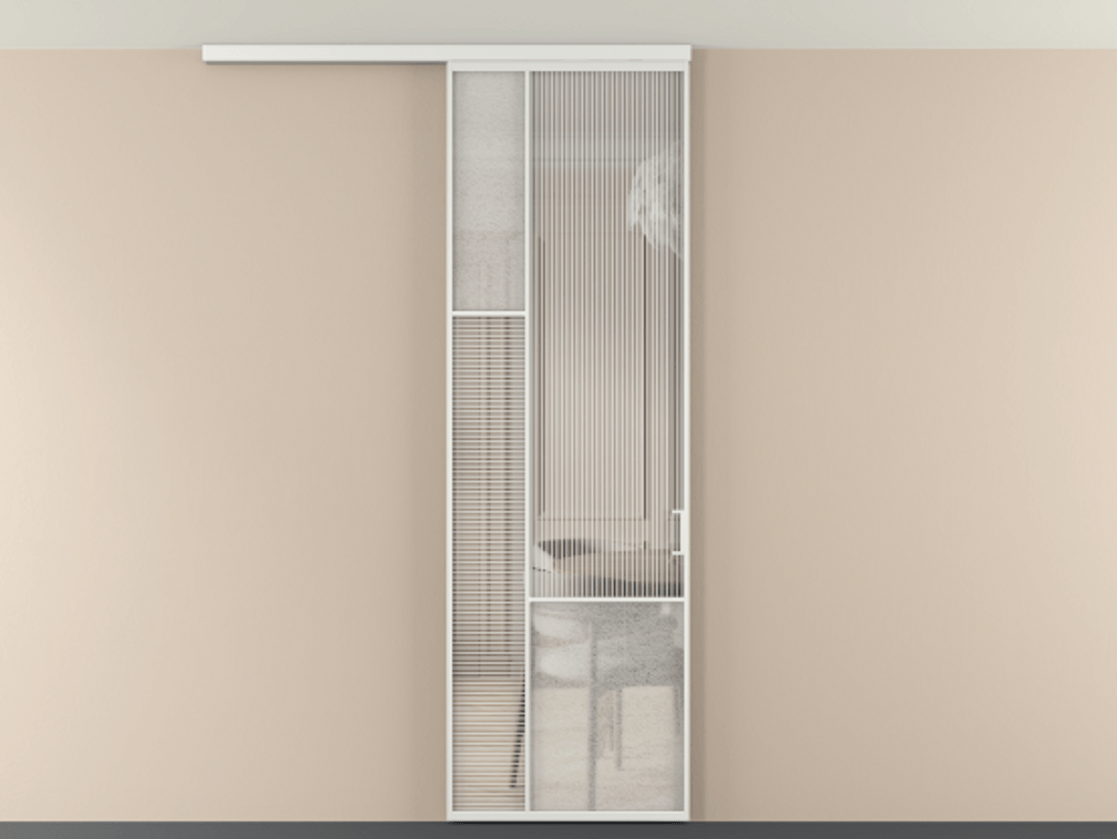 Перегородка Mosaic вдоль стены на потолок одностворчатая #VENDORCODE# #FURNISH# #GLASS# Цена #PRICE# #CURRENCY# | Volhovec